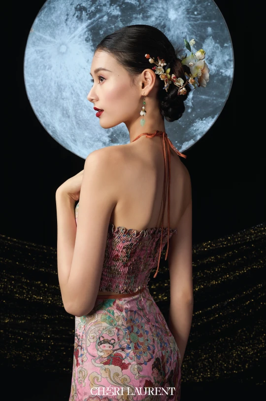 Set Váy Hồng Tiên Vũ